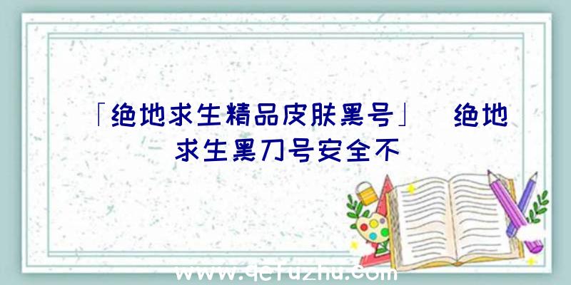 「绝地求生精品皮肤黑号」|绝地求生黑刀号安全不